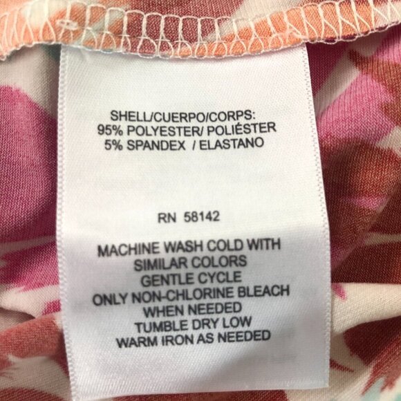 NWT Maggy London  Pink Floral Side Twist Midi Sleeveless Dress Size 0 - Picture 9 of 9